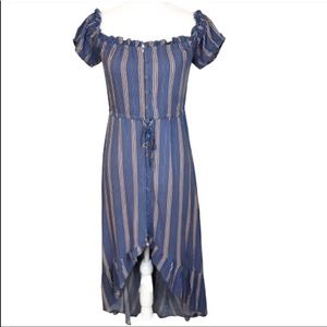 Band of Gypsies high low button front dress